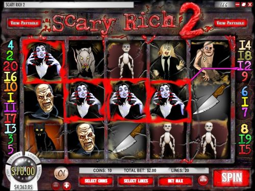 scary rich sequel video slot