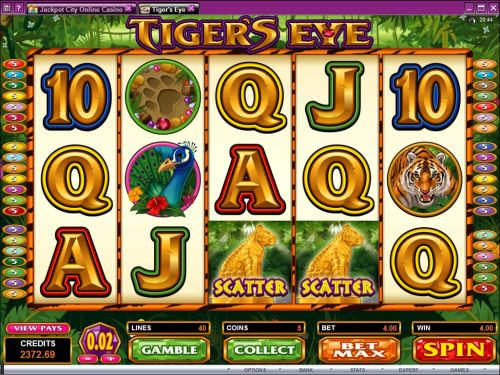 tigers eye video slot