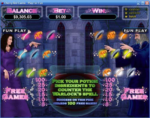 warlocks spell casino game