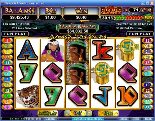 aztecs treasure video slot