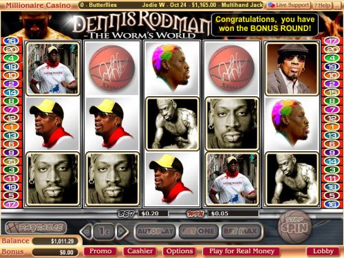 dennis rodman video slot