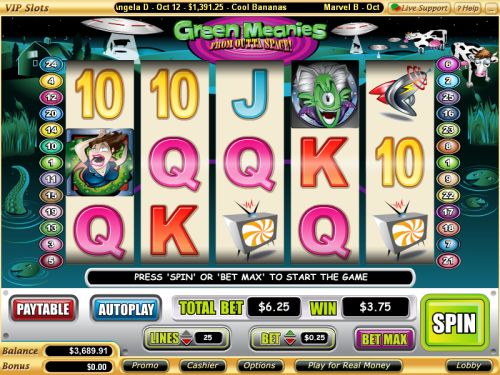 green meanies video slot