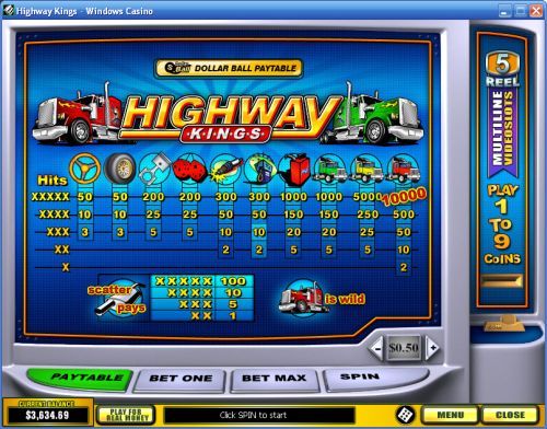 highway kings bonus game