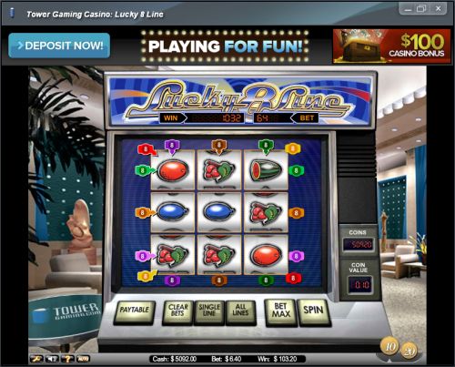 lucky 8 line classic slot