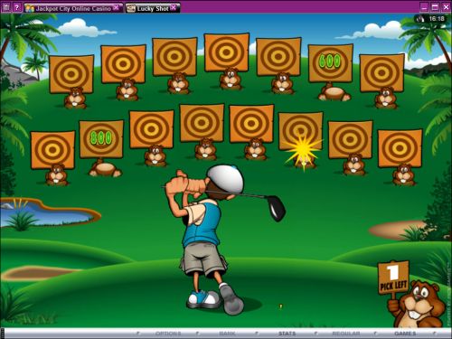 lucky shot golf flash game