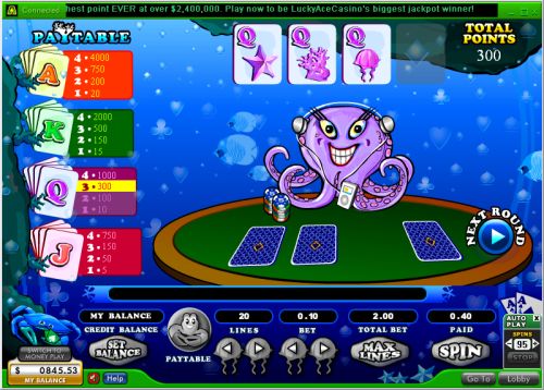 ocean odds flash bonus game