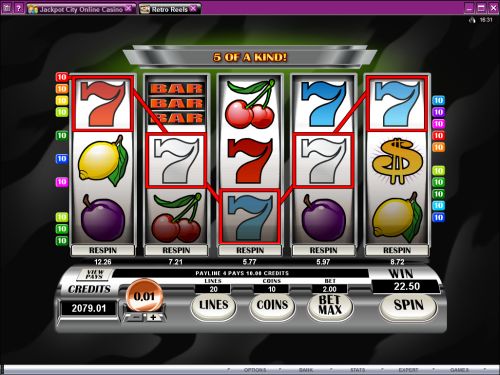 retro reels video slot