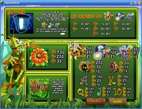 rickety cricket bonus game