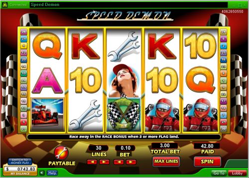 speed demon video slot