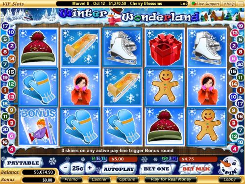 winter wonderland video slot