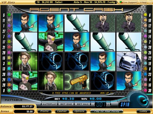 agent cash video slot