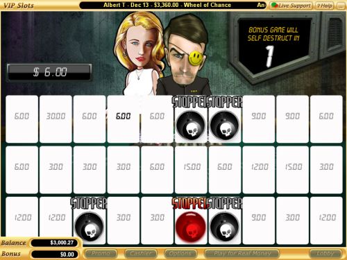 agent cash bonus flash game