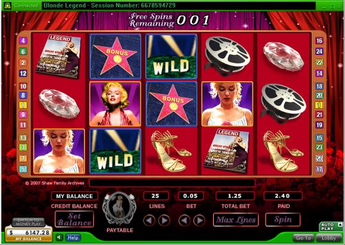 marilyn monroe casino flash game