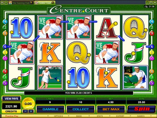 centre court video slot