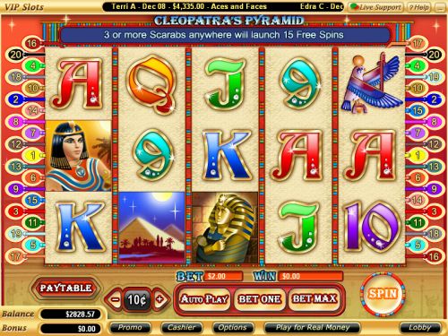 cleopatras pyramid video slot