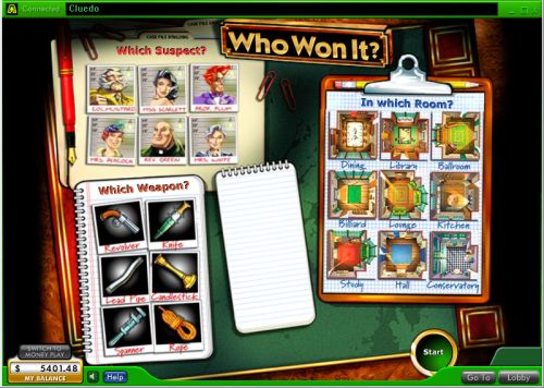 cluedo video slot