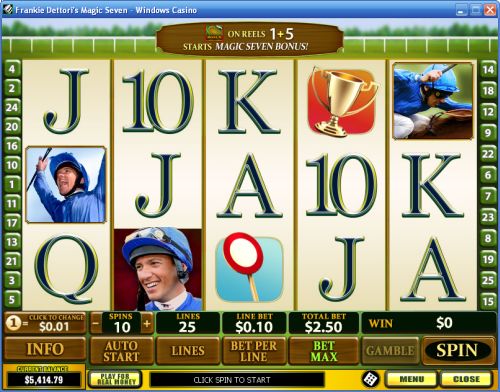 frankie dettori magic seven video slot