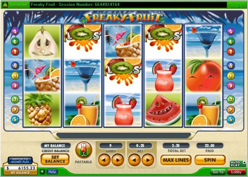 freaky fruit video slot