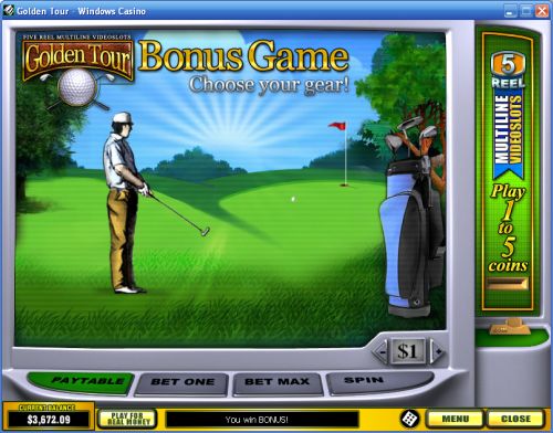 golden tee tour flash game