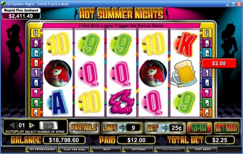 hot summer nights video slot