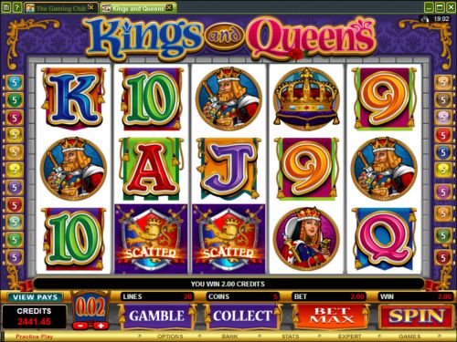 kings and queens video slot