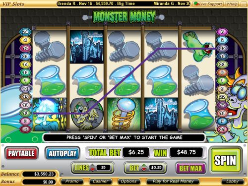 monster money video slot