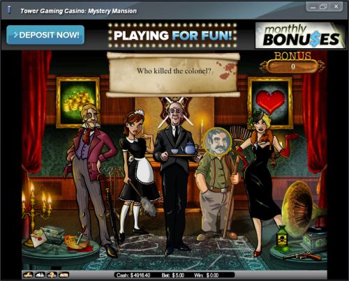 mansion mystery flash game