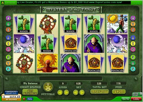 mystery of the tarot video slot