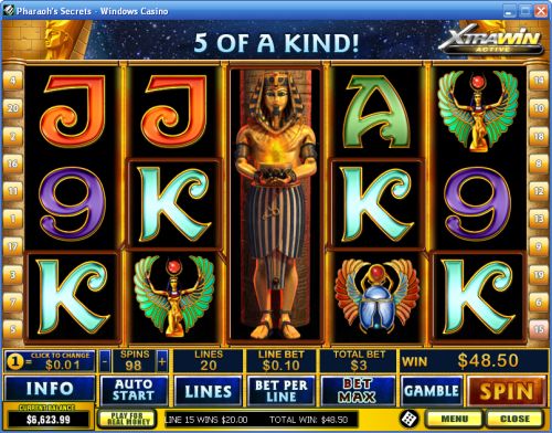 pharaohs secrets video slot