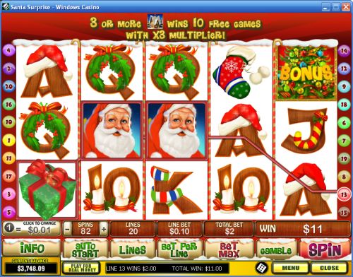 santa surprise video slot