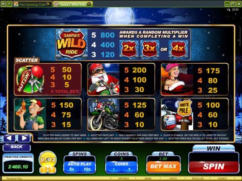 play santas wild ride flash game