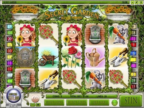 secret garden video slot