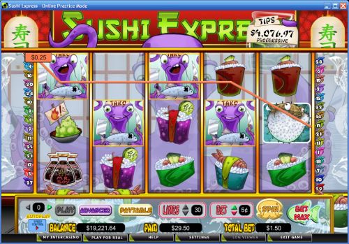 sushi express video slot