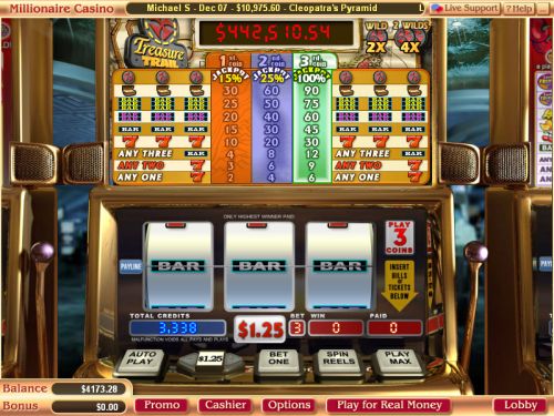 treasure trail progressive jackpot slot