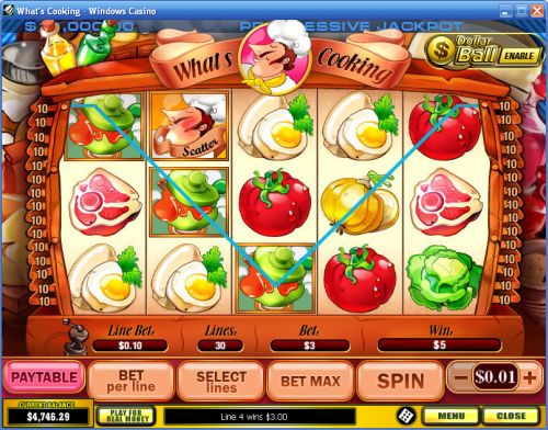 whats cooking video slot
