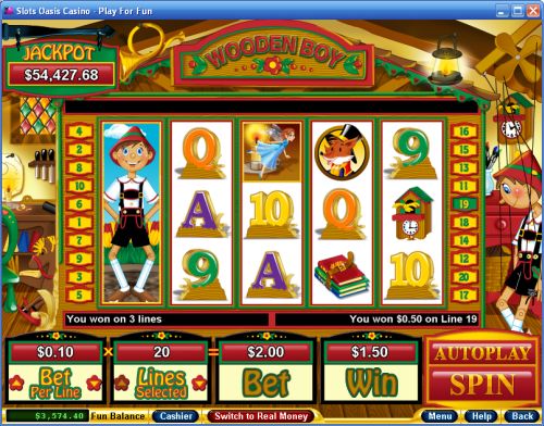 wooden boy video slot