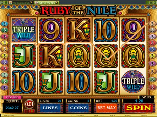 ruby of the nile video slot