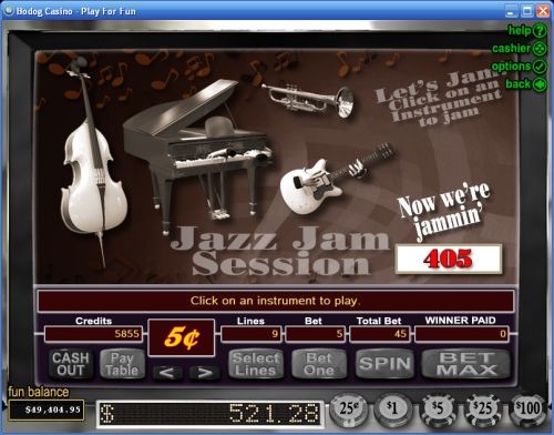 jazz time casino game