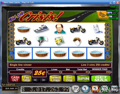 mid life crisis progressive jackpot