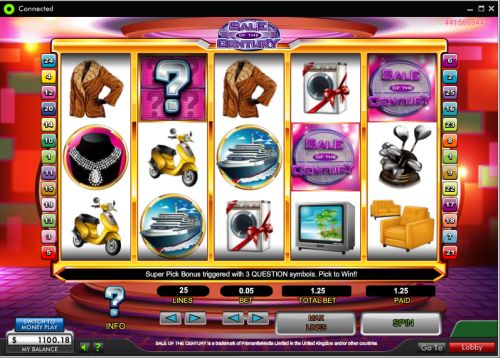 sale of the century slot