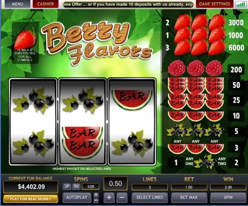 berry flavours slot