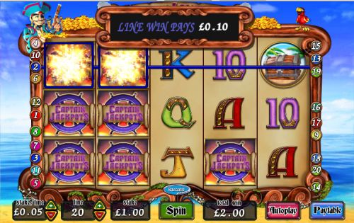 captain jackpots video slot