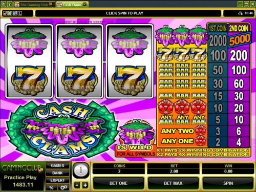 cash clams slot