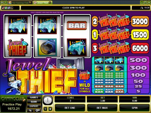 jewel thief classic slot