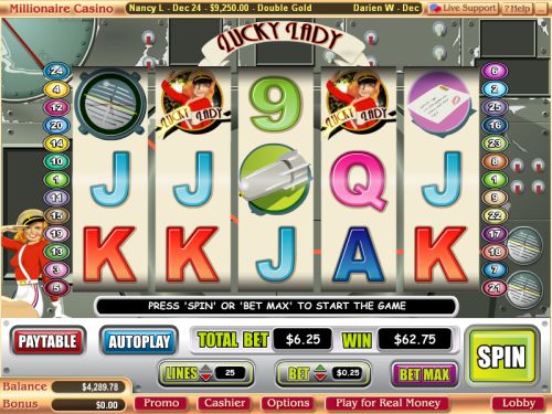 lucky lady video slot