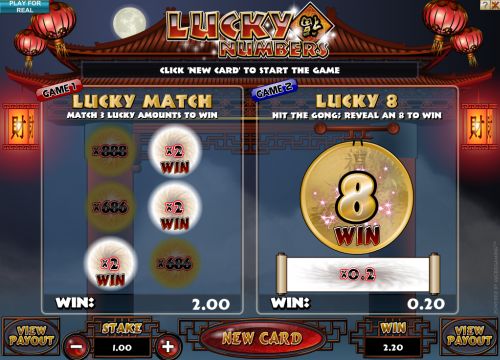 lucky numbers scratch card