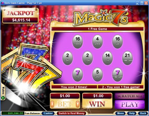 magic 7s scratch card