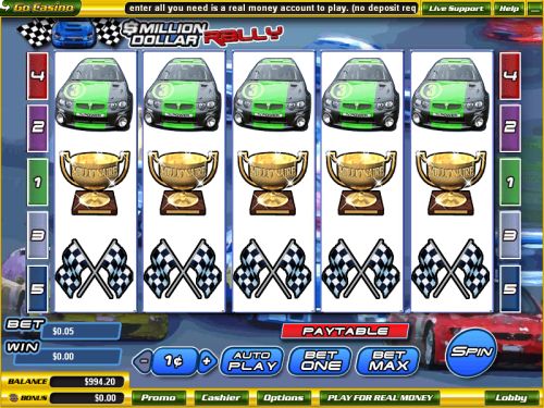 million dollar rally video slot