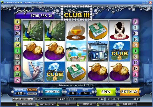 millionaires club progressive jackpot slot