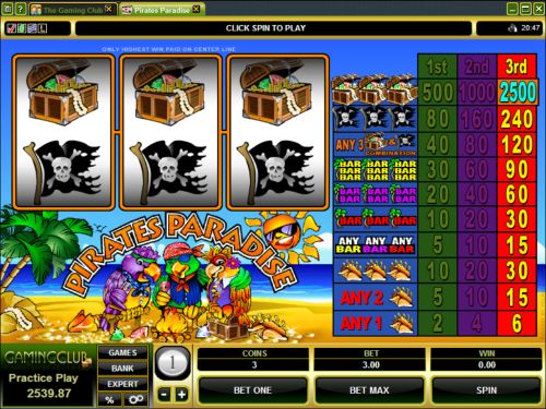 pirates paradise slot